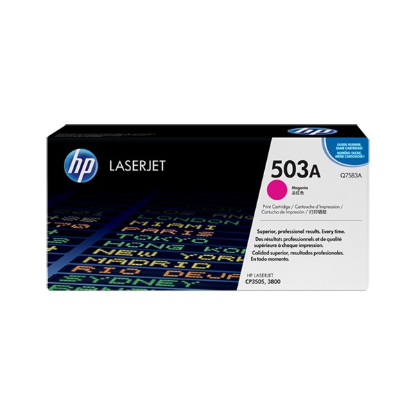 Cartouche de Toner HP 503A - Q7583A Magenta original 6000 pages Cartouche de Toner HP 503A - Q7583A Magenta original 6000 pages
