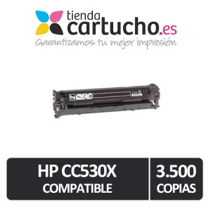 Toner NEGRO HP CB530 compatible, sustituye al toner original CB530A PARA LA IMPRESORA Toner HP Color Laserjet CP2025