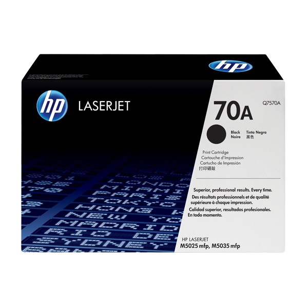 Cartouche de Toner HP 70A - Q7570A Noir original 15000 pages Cartouche de Toner HP 70A - Q7570A Noir original 15000 pages