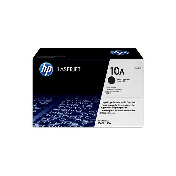 Cartouche de Toner HP 10A - Q2610A Noir original 6000 pages Cartouche de Toner HP 10A - Q2610A Noir original 6000 pages