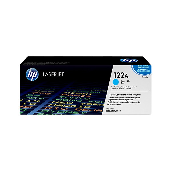 Cartouche de Toner HP 122A - Q3961A Cian original 4000 pages Cartouche de Toner HP 122A - Q3961A Cian original 4000 pages