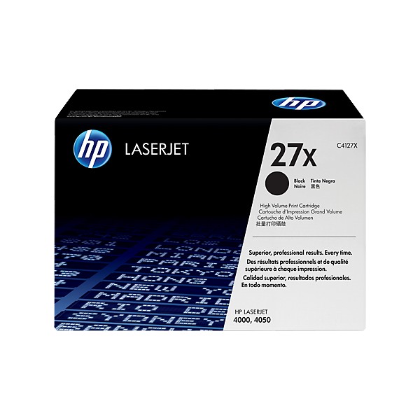 Cartouche de Toner HP 27X - C4127X Noir original de grande capacité 10000 pages Cartouche de Toner HP 27X - C4127X Noir original de grande capacité 10000 pages