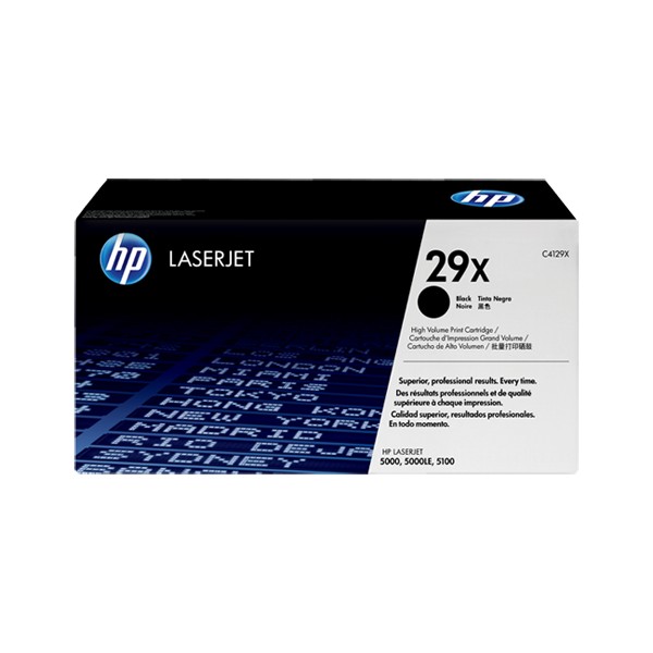 Cartouche de Toner HP 29X - C4129X Noir original de grande capacité 10000 pages Cartouche de Toner HP 29X - C4129X Noir original de grande capacité 10000 pages