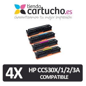 PACK 4 (ELIJA COLORES) CARTUCHOS COMPATIBLES HP CB530/1/2/3 PARA LA IMPRESORA Canon I-Sensys MF 8330 CDN