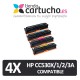 PACK 4 (ELIJA COLORES) CARTUCHOS COMPATIBLES HP CB530/1/2/3
