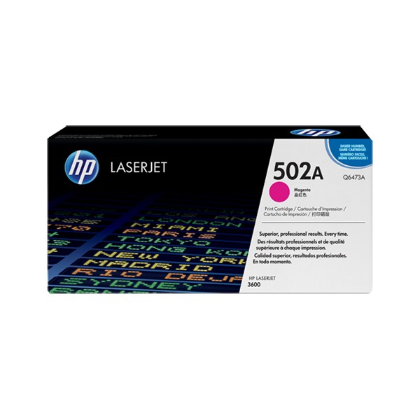 Cartouche de Toner HP 502A - Q6473A Magenta original 4000 pages Cartouche de Toner HP 502A - Q6473A Magenta original 4000 pages