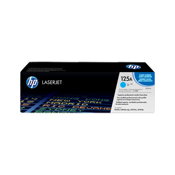 Cartouche de Toner HP 125A - CB541A Cian original 1400 pages Cartouche de Toner HP 125A - CB541A Cian original 1400 pages