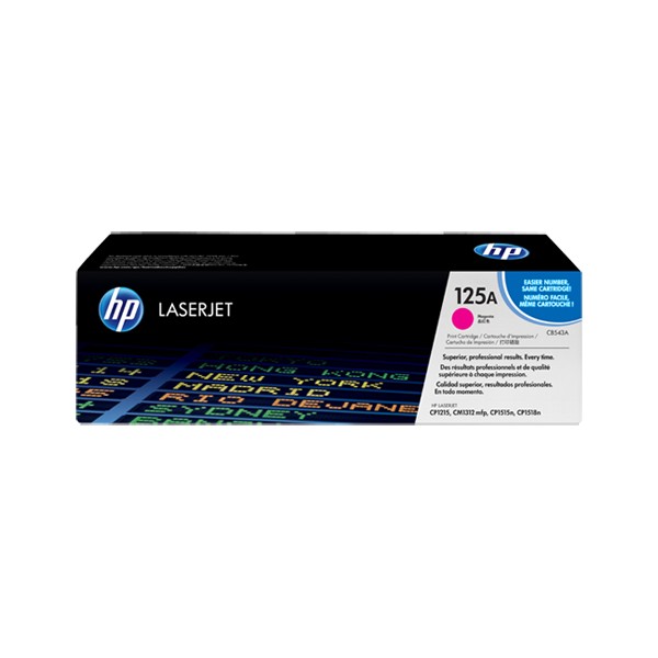 Cartouche de Toner HP 125A - CB543A Magenta original 1400 pages Cartouche de Toner HP 125A - CB543A Magenta original 1400 pages