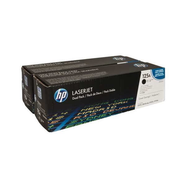 Pack ahorro 2 Cartouches de Toner HP 125A - CB540AD Noir original 1400 pages cada toner Pack ahorro 2 Cartouches de Toner HP 125A - CB540AD Noir original 1400 pages cada toner