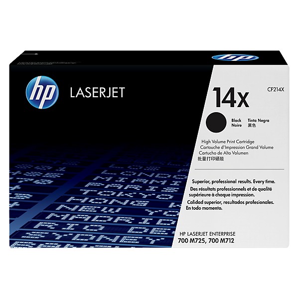 Cartouche de Toner HP 14X - CF214X original de grande capacité 17500 pages Cartouche de Toner HP 14X - CF214X original de grande capacité 17500 pages