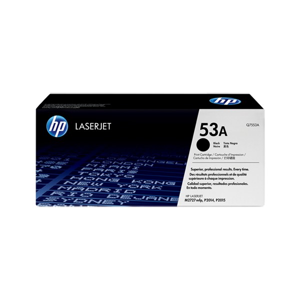 Cartouche de Toner HP 53A - Q7553A Noir original 3000 pages Cartouche de Toner HP 53A - Q7553A Noir original 3000 pages