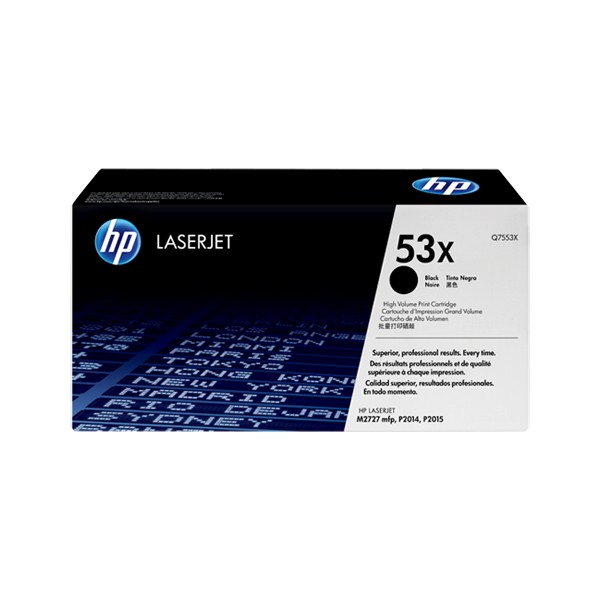 Cartouche de Toner HP 53X - Q7553X Noir original de grande capacité 7000 pages Cartouche de Toner HP 53X - Q7553X Noir original de grande capacité 7000 pages