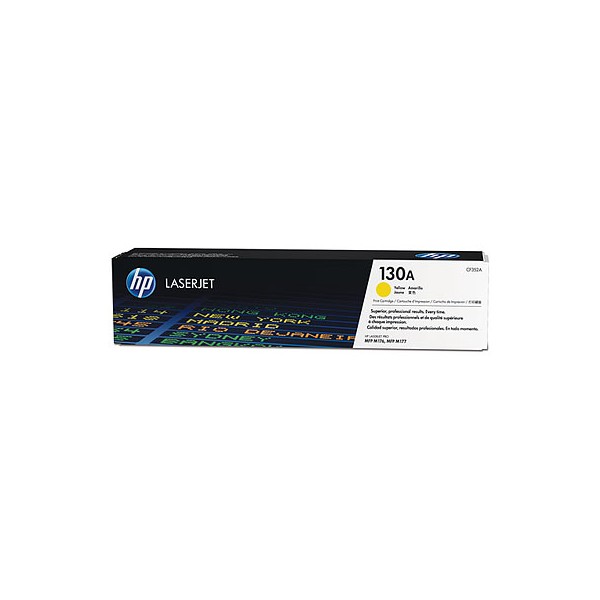 Cartouche de Toner HP 130A - CF352A Jaune original 1000 pages Cartouche de Toner HP 130A - CF352A Jaune original 1000 pages