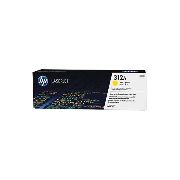 Cartouche de Toner HP 312A - CF382A Jaune original 2700 pages Cartouche de Toner HP 312A - CF382A Jaune original 2700 pages