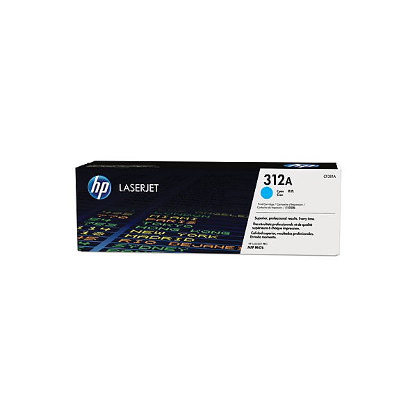 Cartouche de Toner HP 312A - CF381A Cian original 2700 pages Cartouche de Toner HP 312A - CF381A Cian original 2700 pages