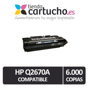 Toner NEGRO HP Q2670A compatible, sustituye al toner original Q2670A PARA LA IMPRESORA Toner HP Color LaserJet 3550