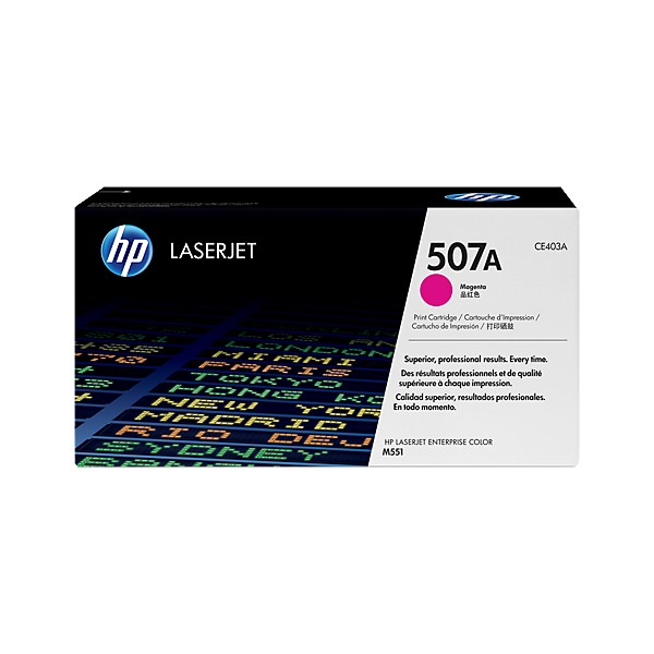 Cartouche de Toner HP 507A - CE403A Magenta original 6000 pages Cartouche de Toner HP 507A - CE403A Magenta original 6000 pages