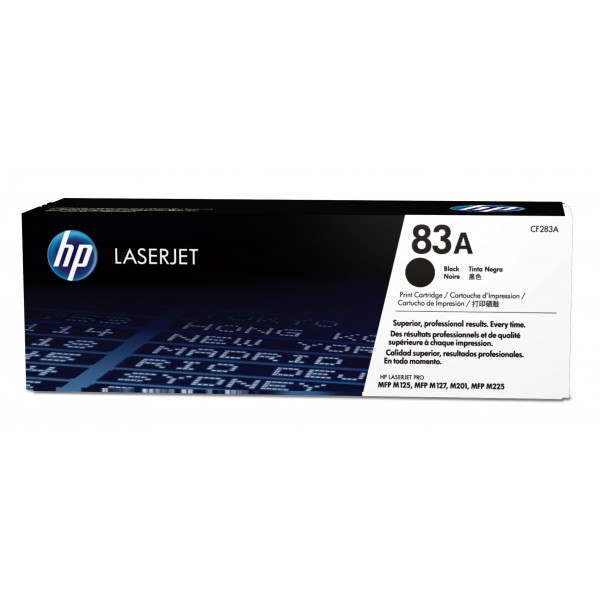 Cartouche de Toner HP 83A - CF283A Noir original 1500 pages Cartouche de Toner HP 83A - CF283A Noir original 1500 pages