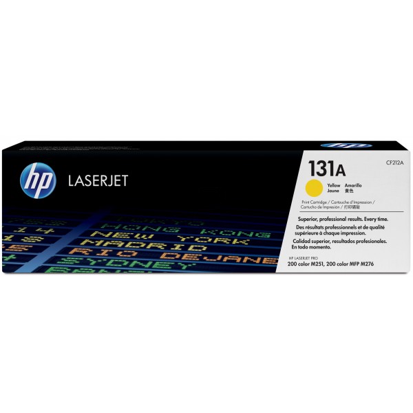 Cartouche de Toner HP 131A - CF212A Jaune original 1800 pages Cartouche de Toner HP 131A - CF212A Jaune original 1800 pages