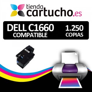 Toner Dell C1660 Negro compatible PERTENENCIENTE A LA REFERENCIA Cartouches DELL C1660