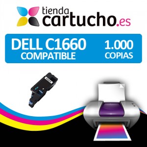 Toner Dell C1660 Cyan compatible PERTENENCIENTE A LA REFERENCIA Cartouches DELL C1660