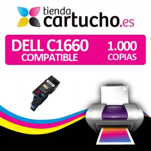Toner Dell C1660 Magenta compatible PERTENENCIENTE A LA REFERENCIA Cartouches DELL C1660