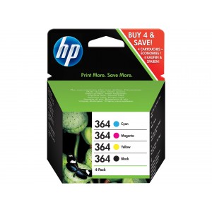 HP 364 Pack colores (4 colores) cartucho de tinta original. PARA LA IMPRESORA Cartouches d'encre HP OfficeJet 4622 e-All-in-One