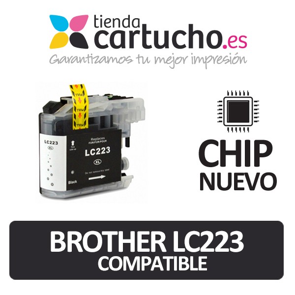 Cartouche Noir Brother LC-223 compatible NUEVO CHIP Cartouche Noir Brother LC-223 compatible NUEVO CHIP