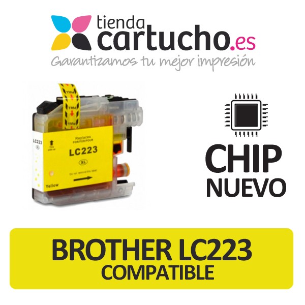 Cartouche Jaune Brother LC-223 compatible NUEVO CHIP Cartouche Jaune Brother LC-223 compatible NUEVO CHIP