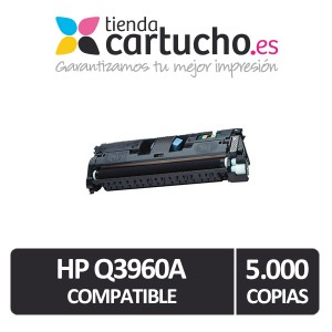 Toner NEGRO HP Q3960A compatible, sustituye al toner original Q3960A PARA LA IMPRESORA Toner HP Color LaserJet 2550 L