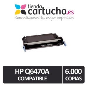 Toner NEGRO HP Q6470A compatible, sustituye al toner original Q6470A PARA LA IMPRESORA Toner HP Color LaserJet 3600DN