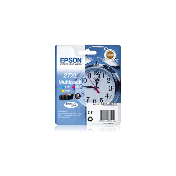 Epson 27XL Multipack. T2711, T2712 y T2713 Cartouches d'encre original Epson 27XL Multipack. T2711, T2712 y T2713 Cartouches d'encre original