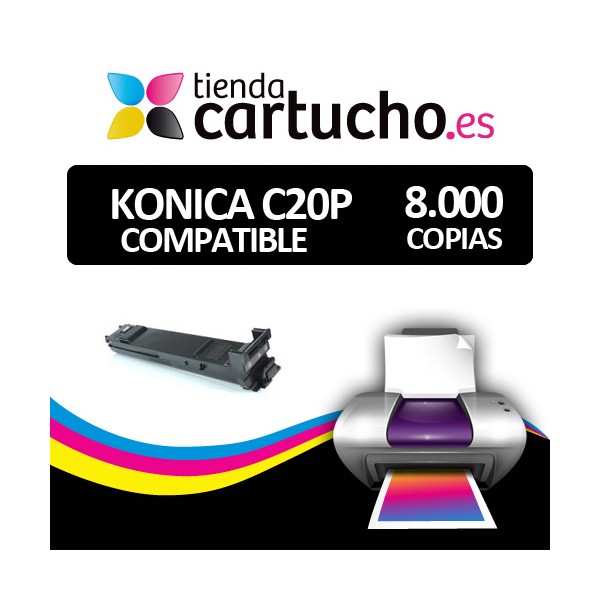 Toner Konica Minolta Bizhub C20P / C20 ( TN318 ) Noir Compatible Toner Konica Minolta Bizhub C20P / C20 ( TN318 ) Noir Compatible