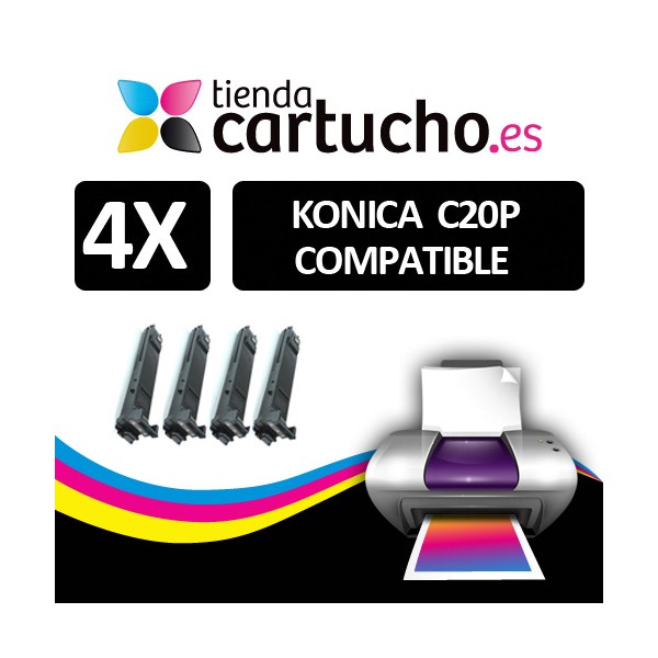 Pack 4 Toner Konica Minolta Bizhub C20P / C20 ( TN318 )Compatible (Choisissez les couleurs) Pack 4 Toner Konica Minolta Bizhub C20P / C20 ( TN318 )Compatible (Choisissez les couleurs)