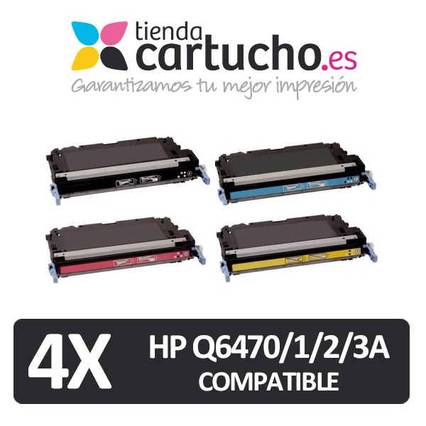 PACK 4 (CHOISIR LES COULEURS) CARTOUCHES COMPATIBLES HP Q6470A/71A/72A/73A PACK 4 (CHOISIR LES COULEURS) CARTOUCHES COMPATIBLES HP Q6470A/71A/72A/73A