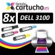PACK 4 (ELIJA COLORES) CARTUCHOS COMPATIBLES DELL 3100