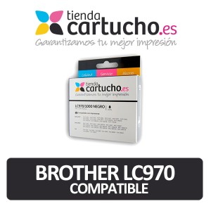 Cartucho de tinta compatible Brother LC970 BK, sustituye al cartucho original Brother LC-970BK PARA LA IMPRESORA Brother Fax-1840C