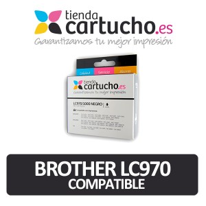 Cartucho de tinta compatible Brother LC970 BK, sustituye al cartucho original Brother LC-970BK PARA LA IMPRESORA Cartouches d'encre Brother DCP-330C