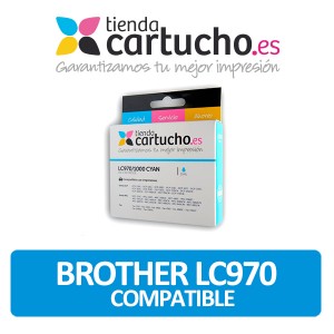 Cartucho de tinta compatible Brother LC970 BK, sustituye al cartucho original Brother LC-970BK PARA LA IMPRESORA Brother Fax-1840C