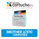 Cartucho de tinta compatible Brother LC970 BK, sustituye al cartucho original Brother LC-970BK