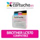 Cartucho de tinta compatible Brother LC970 BK, sustituye al cartucho original Brother LC-970BK