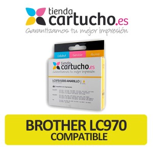Cartucho de tinta compatible Brother LC970 BK, sustituye al cartucho original Brother LC-970BK PARA LA IMPRESORA Brother Fax-1840C