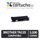 Toner NEGRO BROTHER TN 135 compatible, sustituye al toner original TN-135BK