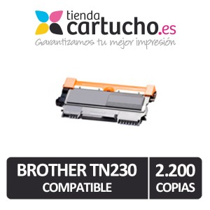Toner NEGRO BROTHER TN 230 compatible, sustituye al toner original TN-230BK PARA LA IMPRESORA Toner imprimante Brother DCP-9010