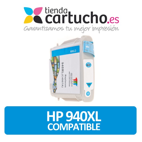 HP 940 XL CYAN (30ml.) CARTOUCHE RECYCLAGE AVE CHIP (REMPLACER CARTOUCHE ORIGINAL REF. C4907AE) HP 940 XL CYAN (30ml.) CARTOUCHE RECYCLAGE AVE CHIP (REMPLACER CARTOUCHE ORIGINAL REF. C4907AE)