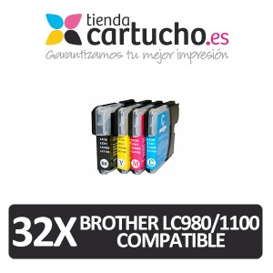 Pack 4 cartuchos compatibles brother lc980 lc1100 *Elija colores que prefiera* PERTENENCIENTE A LA REFERENCIA Encre Brother LC-980