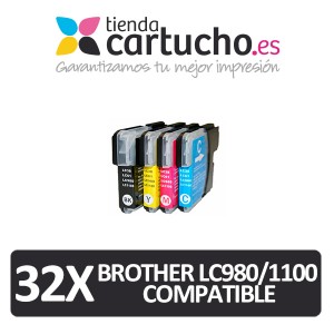 Pack 4 cartuchos compatibles brother lc980 lc1100 *Elija colores que prefiera* PARA LA IMPRESORA Cartouches d'encre Brother DCP-383C