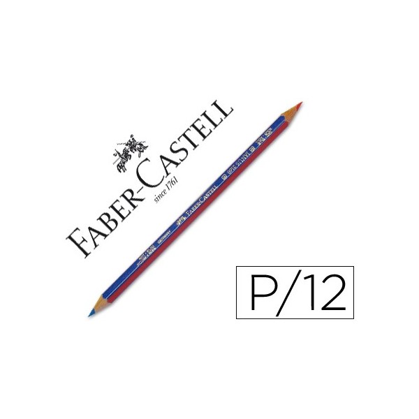 Faber Castell Lapiz Bicolor Diametro 3.3 mm Bicolor azul y rojo Faber Castell Lapiz Bicolor Diametro 3.3 mm Bicolor azul y rojo