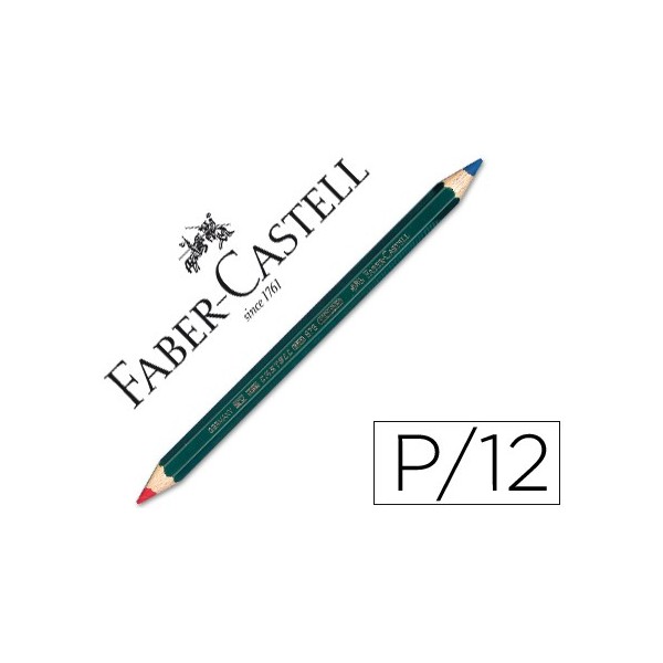 Faber Castell Lapiz Bicolor Diametro 4.3 mm Bicolor azul y rojo Faber Castell Lapiz Bicolor Diametro 4.3 mm Bicolor azul y rojo