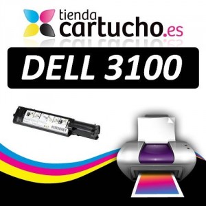 Toner NEGRO DELL 3100 compatible, sustituye al toner original DELL 593-10067 PARA LA IMPRESORA Cartouches DELL 3000